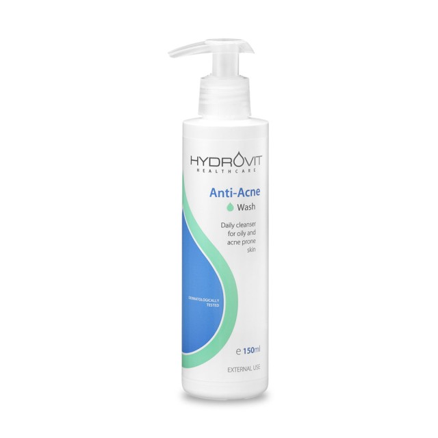 Hydrovit Anti-Acne Wash 150ml (Kαθημερινό Καθαριστικό για Λιπαρά με Τάση Ακμής Δέρματα)