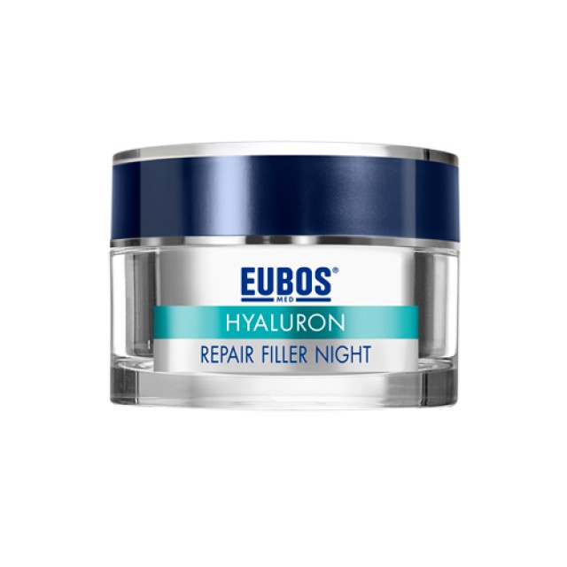 Eubos Cream Hyaluron Repair Filler Night 50ml (Αναγεννητική Κρέμα Νύχτας με Υαλουρονικό)