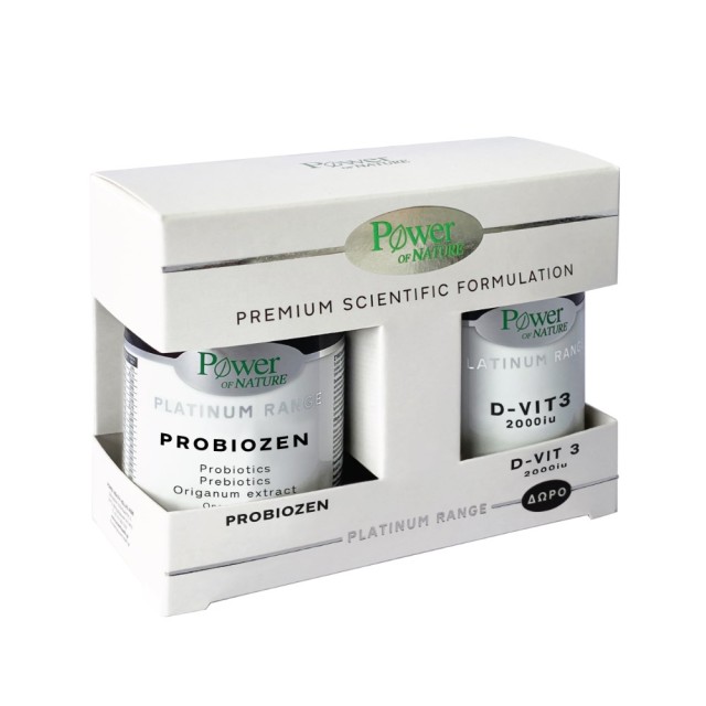 Power Health Platinum SET Probiozen 15tabs & ΔΩΡΟ D-VIT3 2000iu 20tabs (ΣΕΤ Συμπληρωμάτων Διατροφής για την Ισορροπία της Εντερικής Χλωρίδας & Υγιή Οστά)