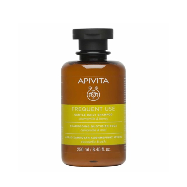 Apivita Frequent Use Gentle Daily Shampoo Chamomile & Honey 250ml (Απαλό Σαμπουάν Καθημερινής Χρήσης με Χαμομήλι & Μέλι) 