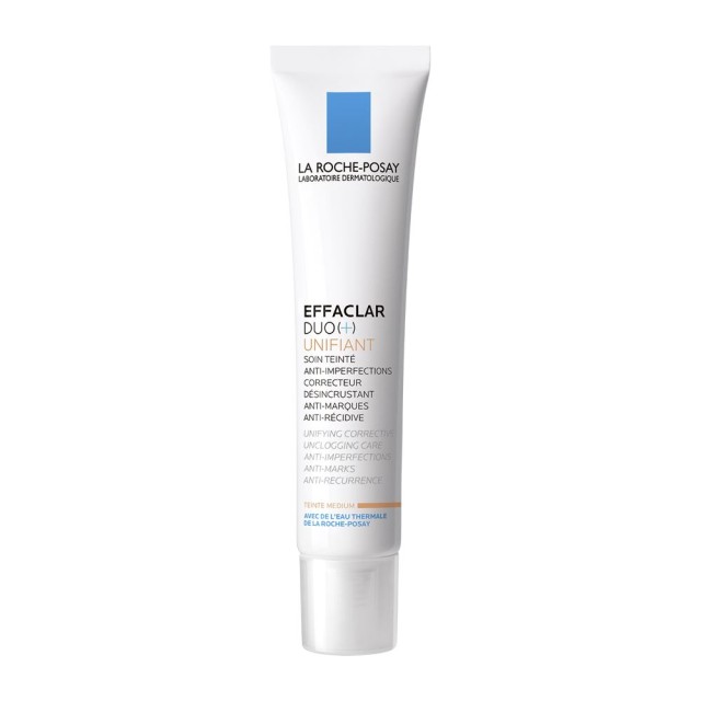 La Roche Posay Effaclar Duo+ Unifiant Medium 40ml (Επανορθωτική Κρέμα με Χρώμα Κατά των Ατελειών & των Φραγμένων Πόρων)