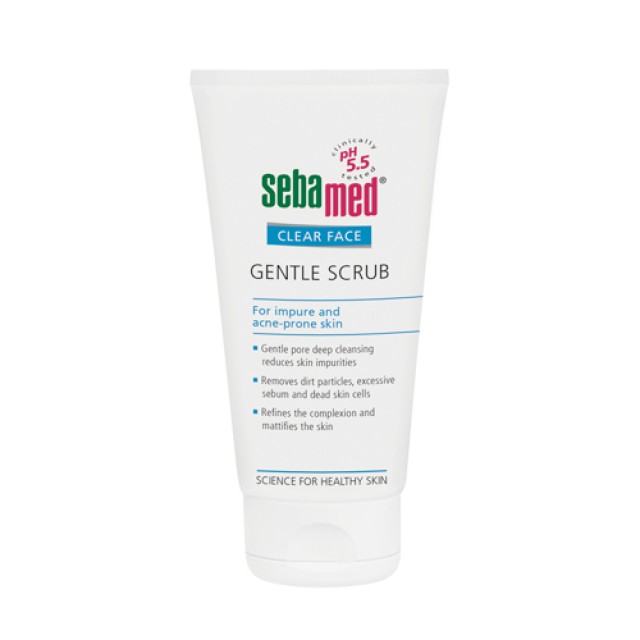 Sebamed Clear Face Gentle Scrub 150ml  (Απολεπιστικό Καθαριστικό Προσώπου για Λιπαρές Επιδερμίδες)