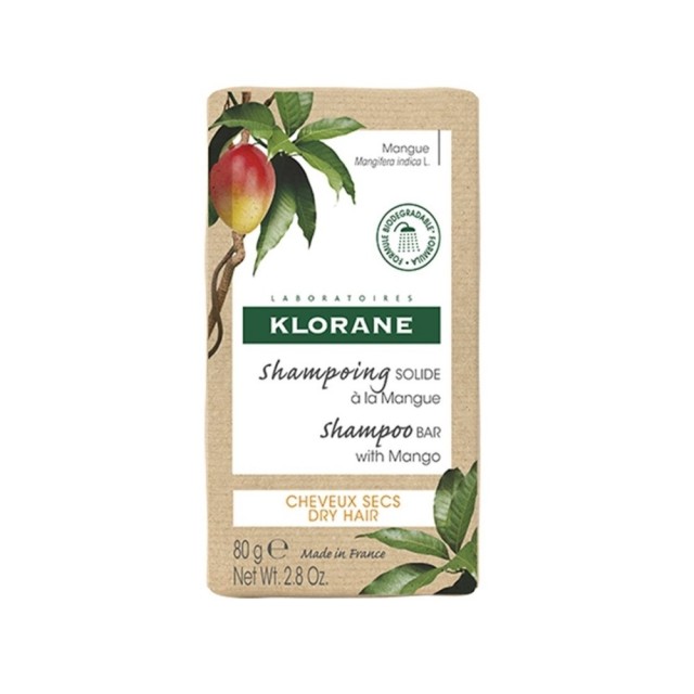 Klorane Mango Shampoo Bar 80gr