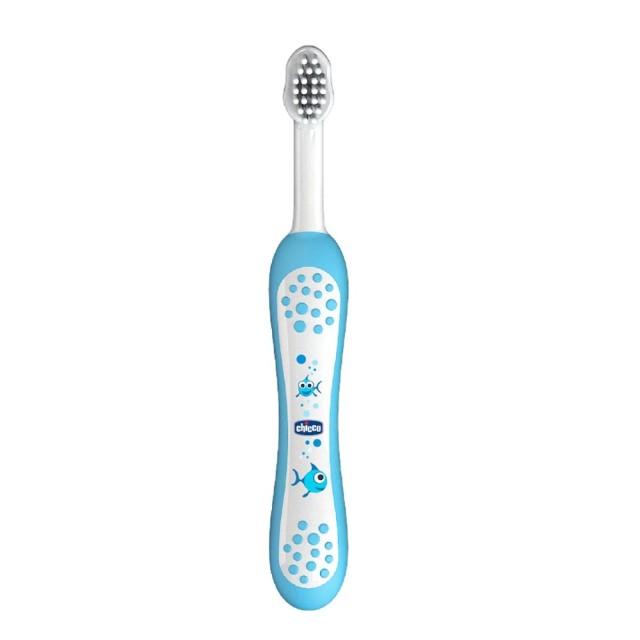 Chicco Toothbrush Blue 06958-20 6m+ (Οδοντόβουρτσα Μπλε 6m+)