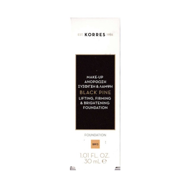 Korres Μαύρη Πεύκη Make Up BPF3 30ml (Σκούρα προς Μεσαία Απόχρωση)