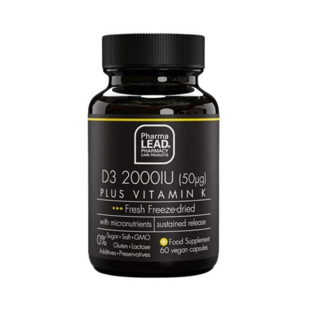 Pharmalead Black Range D3 2000IU Plus Vitamin K 60caps