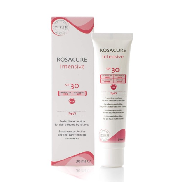 Synchroline Rosacure Intensive SPF30 30ml (Λεπτόρρευστη Κρέμα Προσώπου με Αντηλιακή Προστασία για τη