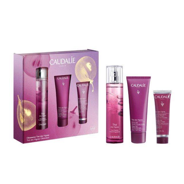 Caudalie SET Thé des Vignes Fresh Fragrance 50ml & ΔΩΡΟ Thé des Vignes Shower Gel 50ml & Thé des Vignes Hand & Nail Repairing Cream 30ml FREE (ΣΕΤ με Άρωμα & ΔΩΡΟ Αφρόλουτρο & Κρέμα Χεριών & Νυχιών)