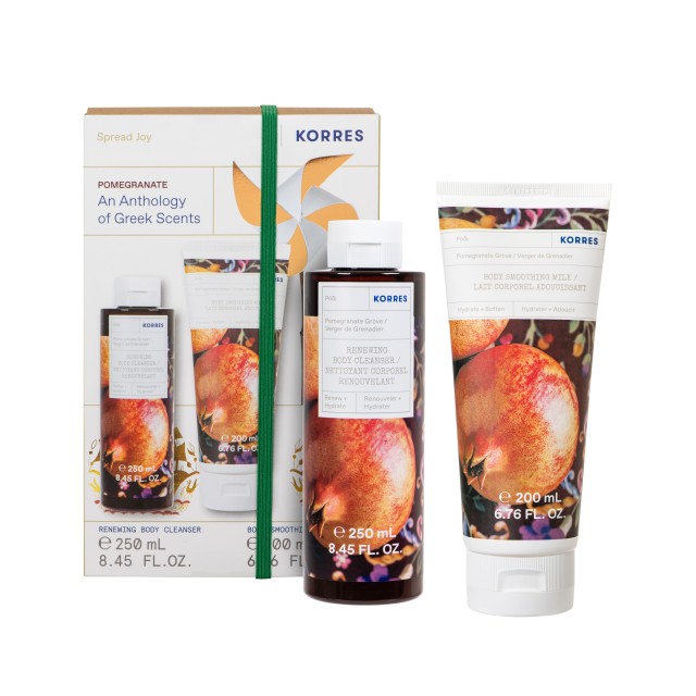 Korres SET Pomegranate Showergel 250ml & Body Milk 200ml (ΣΕΤ με Αφρόλουτρο & Γαλάκτωμα Σώματος Ρόδι)
