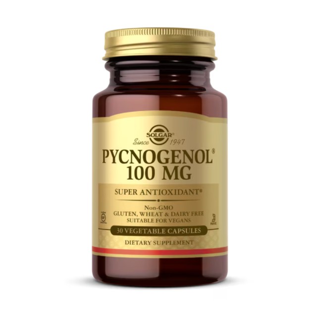 Solgar Pycnogenol 100mg 30vegetarian caps (Αντιοξειδωτικά)