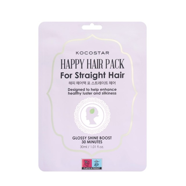 Kocostar Happy Hair Pack for Straight Hair 1τεμ (Μάσκα για Ίσια Μαλλιά)