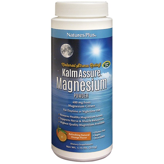 Natures Plus Kalmassure Magnesium Powder 522gr (Άγχος - Στρες)