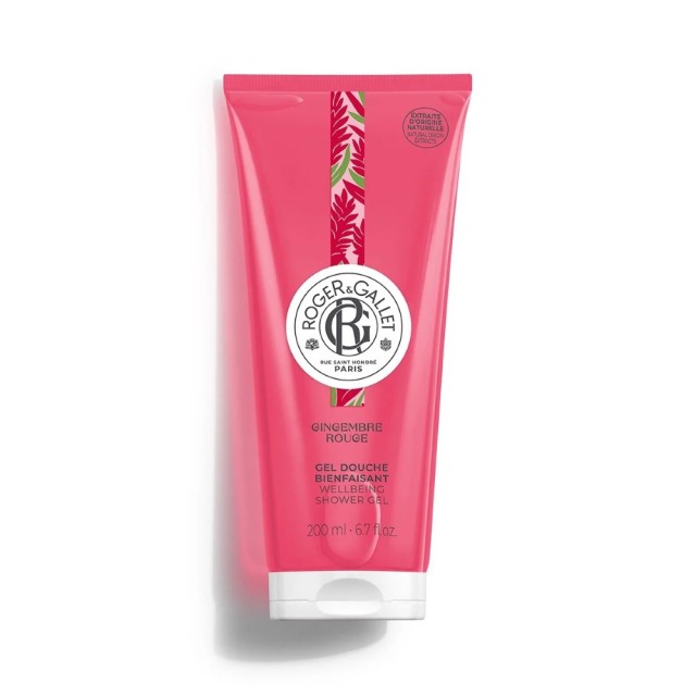 Roger & Gallet Gingembre Rouge Energising Shower Gel 200ml (Αναζωογονητικό Αφρόλουτρο με Άρωμα Ροζ Β