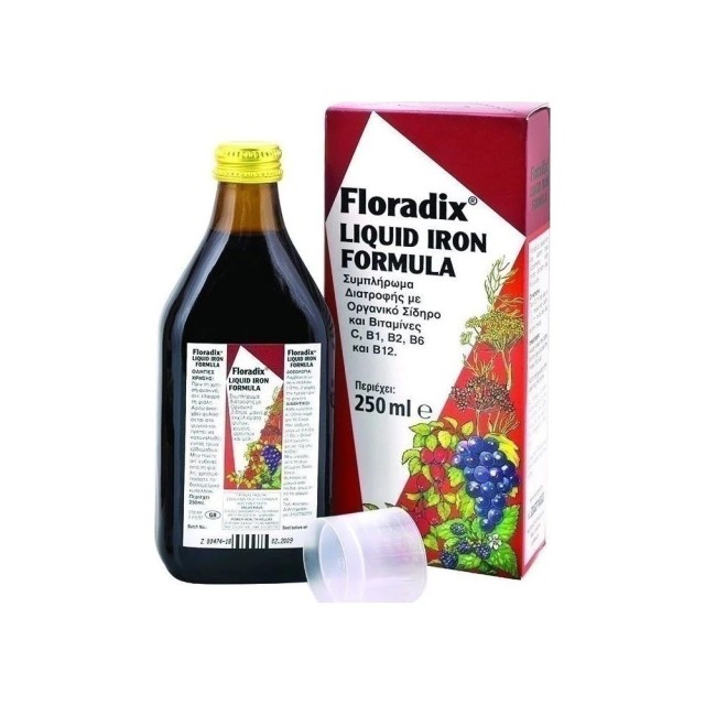Floradix Iron Formula 250ml (Συμπλήρωμα Διατροφής με Οργανικό Σίδηρο & Βιταμίνες)