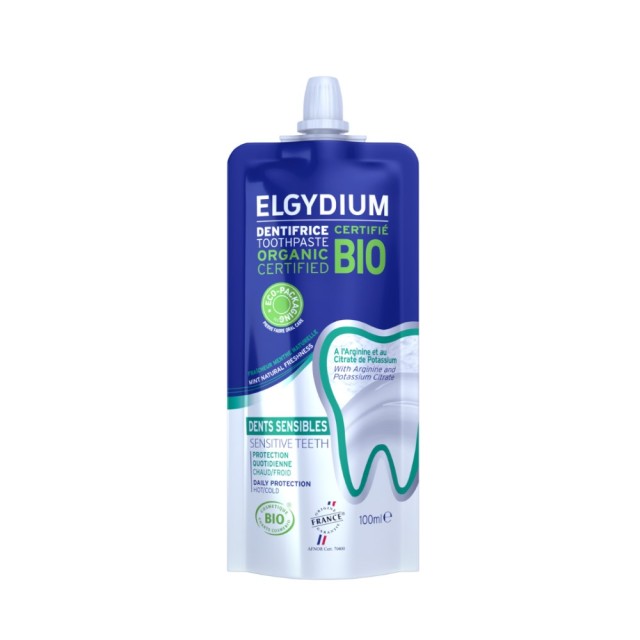 Elgydium ECO-ΒΙΟ Sensitive Toothpaste 100ml (Οδοντόκρεμα για Ευαίσθητα Δόντια σε Ανακυκλώσιμη Συσκευασία)