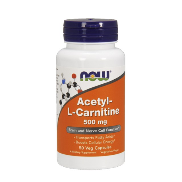 Now Foods Acetyl L-Carnitine 500mg 50vcaps