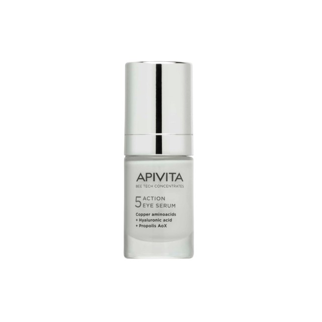 Apivita Bee Tech Concentrates 5 Action Eye Serum 15ml (Αντιρυτιδικός, Συσφικτικός & Ενυδατικός Ορός Ματιών για Ξεκούραστο & Φωτεινό Βλέμμα)