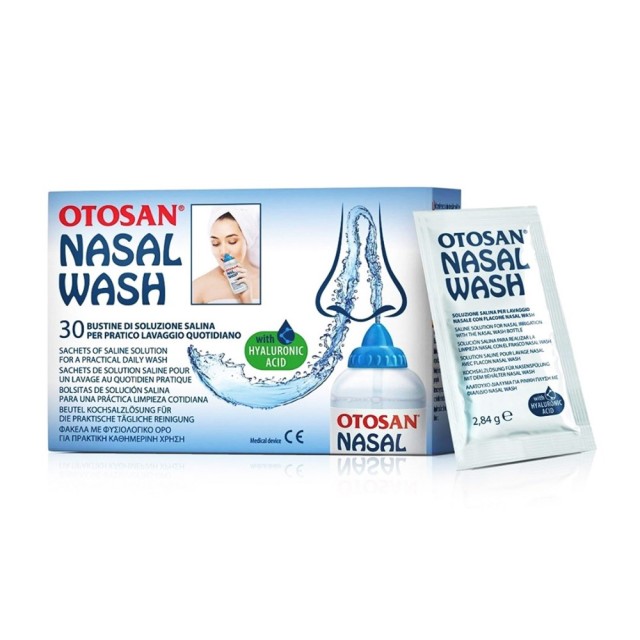 Otosan Nasal Wash 30φακελίσκοι (Φακελάκια με Φυσιολογικό Ορό για Ρινικές Πλύσεις)