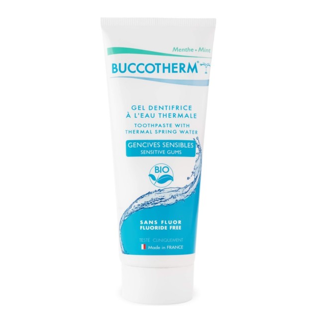 Buccotherm Vegan Organic Sensitive Gums Toothpaste 75ml (Οδοντόκρεμα Χωρίς Φθόριο για Ευαίσθητα Ούλα)