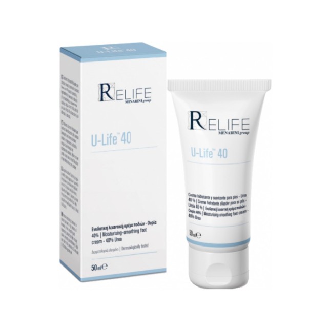 Relife U-Life 40 Foot Cream 50ml (Ενυδατική Λειαντική Κρέμα Ποδιών με 40% Ουρία)