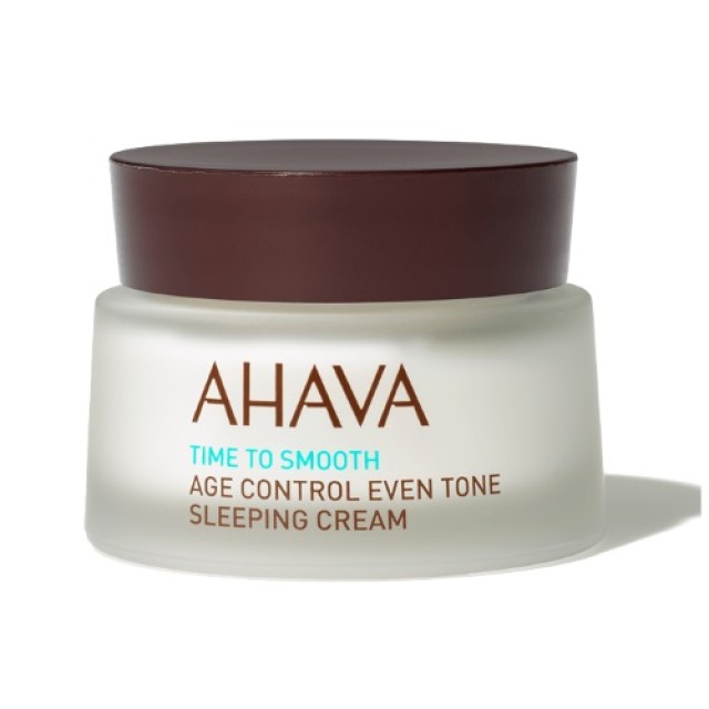 Ahava Age Control Even Tone Sleep Cream 50ml (Κρέμα Προσώπου για Ομοιόμορφο Χρωματικό Τόνο - Λάμψη - Ενυδάτωση & Λείανση της Επιδερμίδας) 