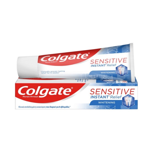 Colgate Sensitive Instant Relief Whitening 75ml (Λευκαντική Οδοντόκρεμα για Ευαίσθητα Δόντια)