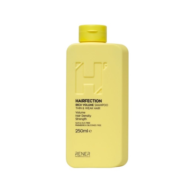 Hairfection Rich Volume Shampoo Thin & Weak Hair 250ml (Σαμπουάν για Όγκο, Δύναμη & Ζωντάνια για Λεπτά Μαλλιά)