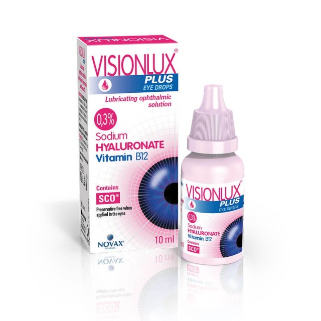 Visionlux Plus 10ml (Οφθαλμικό Λιπαντικό Διάλυμα)