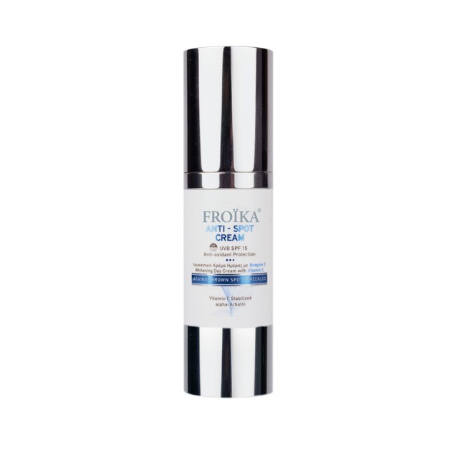 Froika Anti-Spot Face Cream SPF15 30ml (Λευκαντική Κρέμα Ημέρας με Αντηλιακή Προστασία)