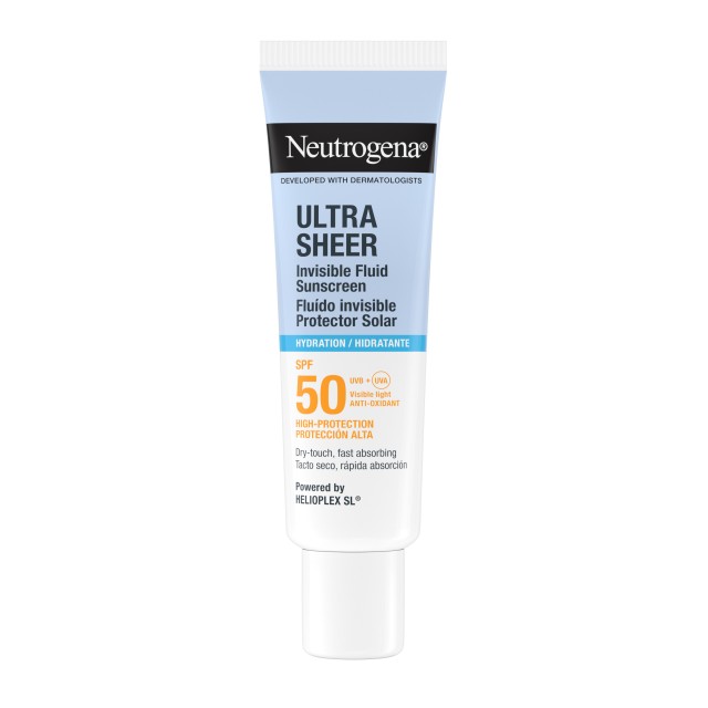 Neutrogena Ultra Sheer Invisible Fluid Hydration SPF50 50ml (Αντηλιακό Προσώπου Λεπτόρρευστης Υφής)