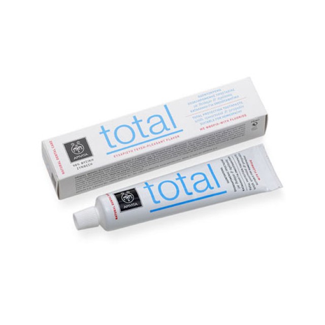 Apivita Toothpaste Total Protection with Spearmint & Propolis75ml (Οδοντόκρεμα με Δυόσμο & Πρόπολη)