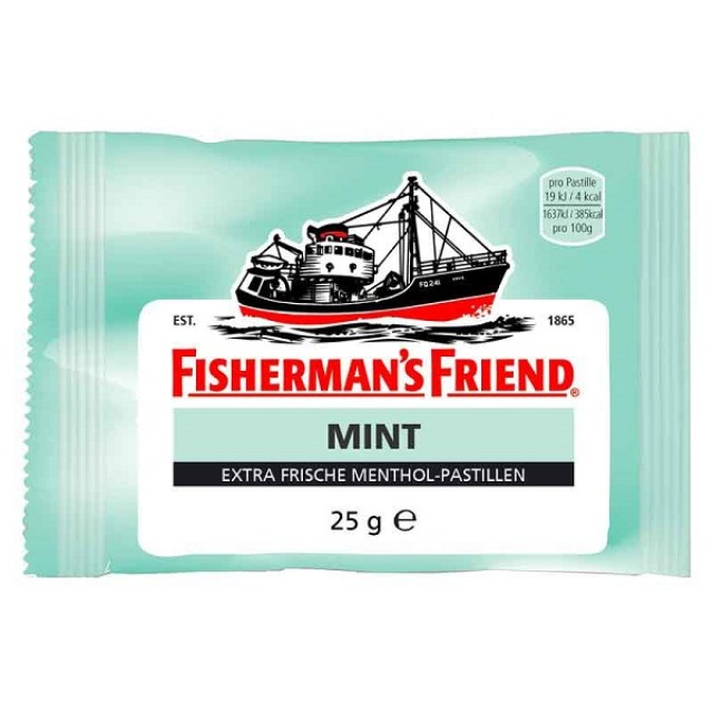 Fishermans Friend Μέντα 25gr (Καραμέλες για τον Λαιμό με Γεύση Μέντα)