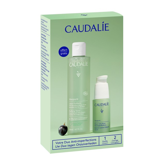 Caudalie Vinopure SET Blemish Control Salicylic Serum 30ml & ΔΩΡΟ Purifying Toner 200ml