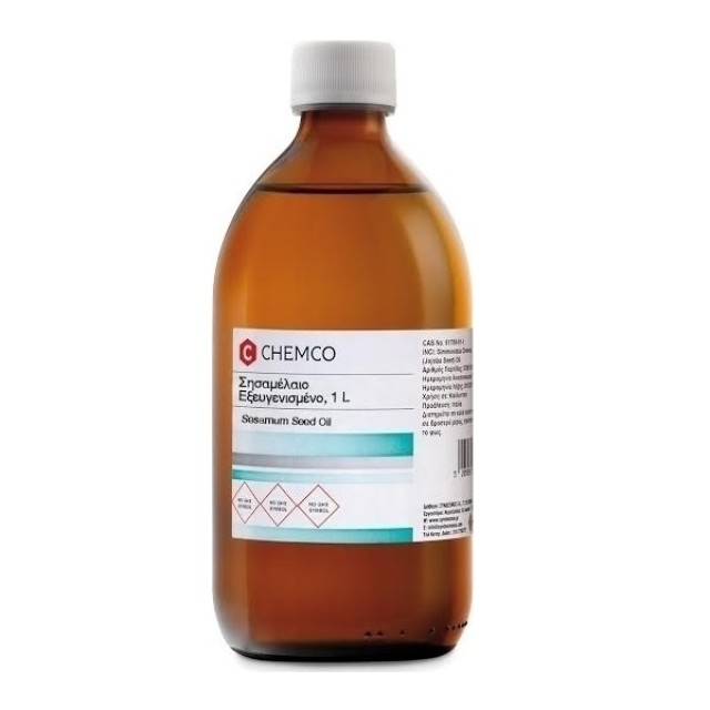Chemco Sesamum Seed Oil 1lt (Σησαμέλαιο Εξευγενισμένο)