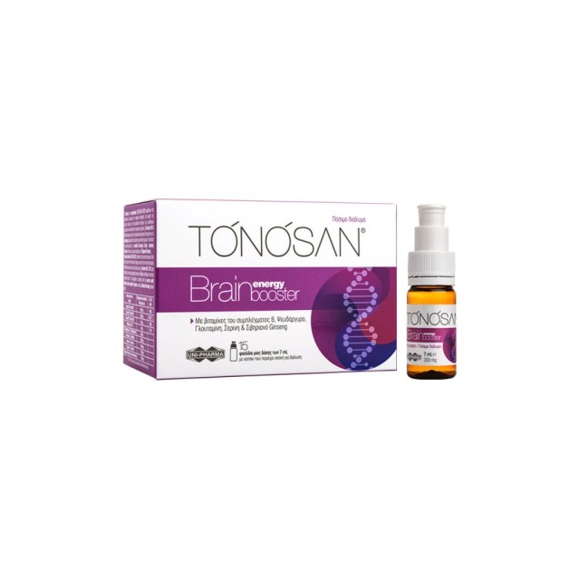 Unipharma Tonosan Brain Energy Booster 15x15ml (Συμπλήρωμα Διατροφής για Ενίσχυση της Μνήμης)