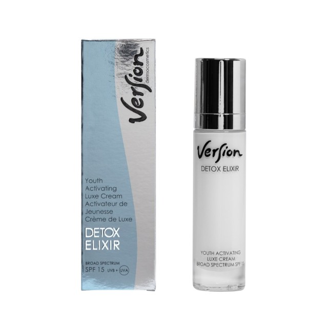 Version Detox Elixir Youth Activating Luxe Cream SPF15 50ml (Αντιρυτιδική Αποτοξινωτική Κρέμα Ημέρας)