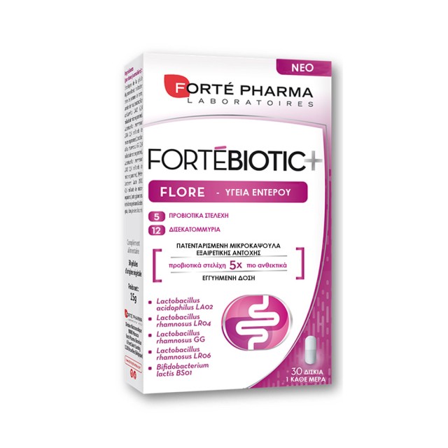 Forte Pharma Forte Biotic Flore 30 caps (Συμπλήρωμα με 5 Προβιοτικά Στελέχη)