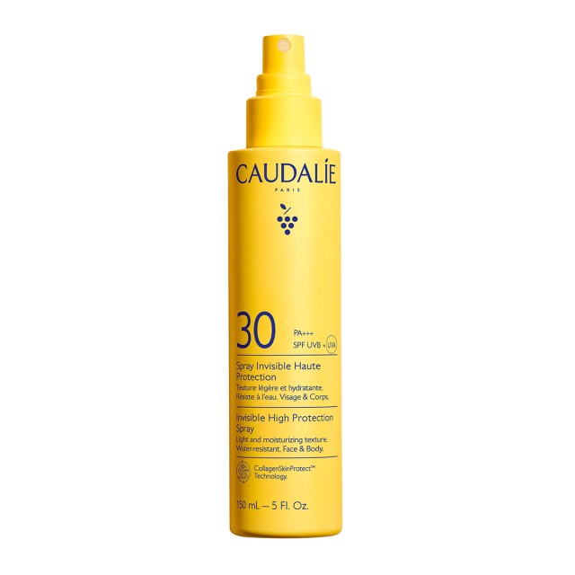 Caudalie Invisible High Protection Spray SPF30 150ml (Αντηλιακή Λεπτόρρευστη Κρέμα σε Σπρέι για Πρόσωπο & Σώμα)