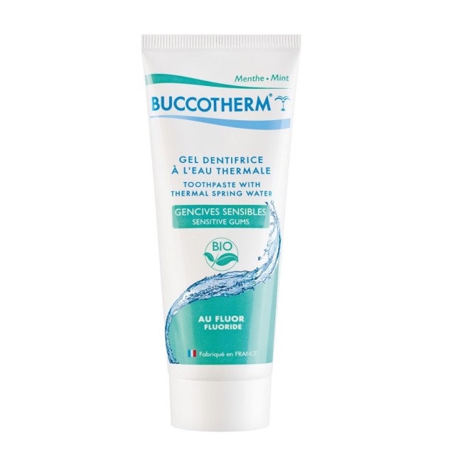 Buccotherm Vegan Organic Sensitive Gums Toothpaste 75ml (Οδοντόκρεμα με Φθόριο για Ευαίσθητα Ούλα)