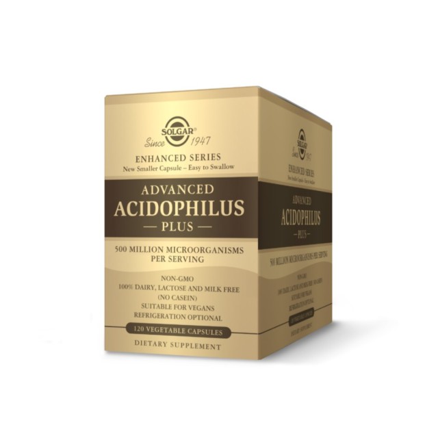 Solgar Advanced Acidophilus Plus 120 Vegeterian Caps (Προβιοτικά)