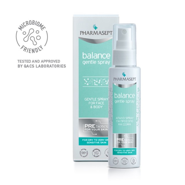 Pharmasept Balance Gentle Spray 100ml (Απαλό Spray Καθημερινής Χρήσης για Πρόσωπο & Σώμα για Ξηρή/Πολύ Ξηρή Επιδερμίδα)