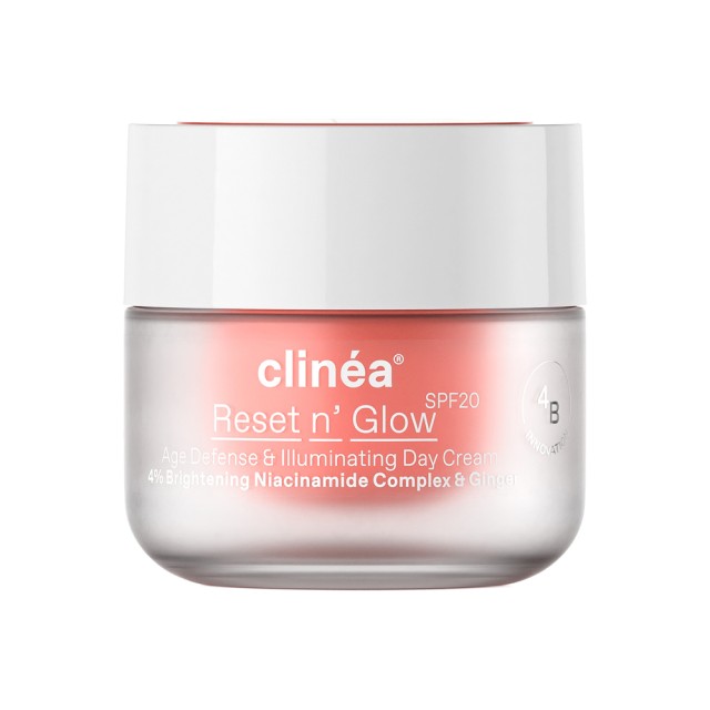 Clinea Reset & Glow SPF20 Day Cream 50ml (Κρέμα Ημέρας Αντιγήρανσης & Λάμψης SPF20)