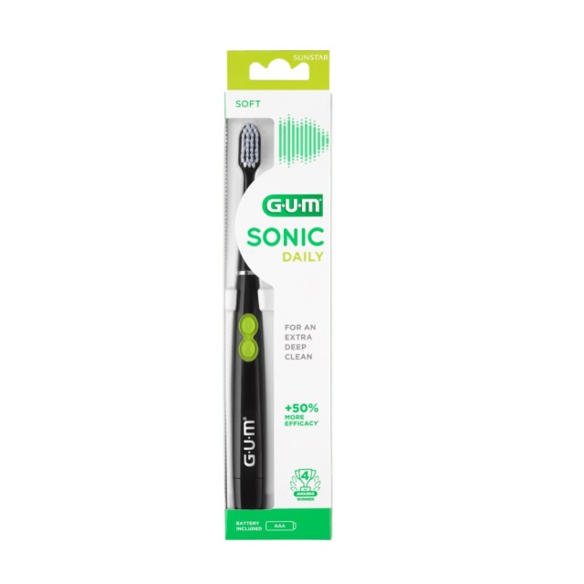 Gum Sonic Daily Black Toothbrush 4100 (Ηλεκτρική Οδοντόβουρτσα)