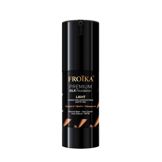 Froika Premium Silk Foundation Light 30ml (Υγρό Make Up με Ισχυρή Αντιοξειδωτική & Αντιγηραντική Δράση σε Ανοιχτή Απόχρωση)