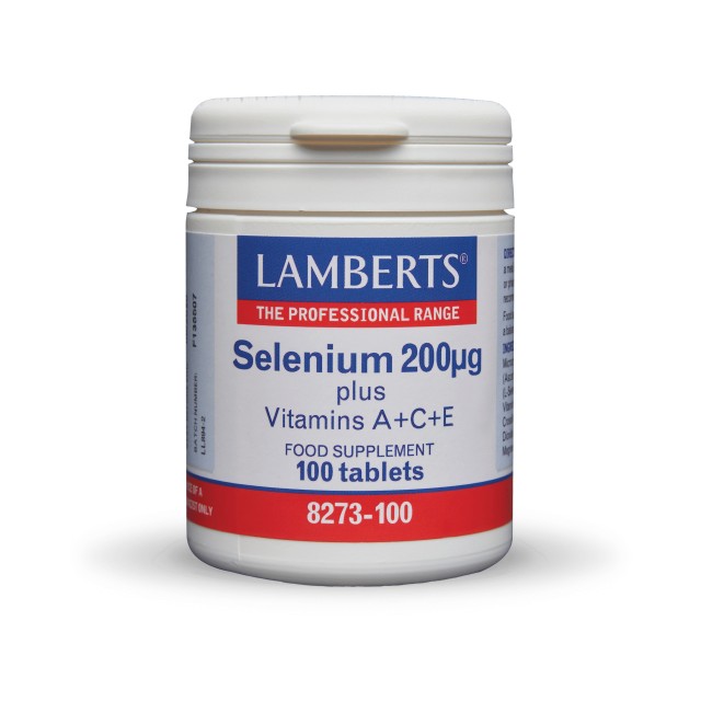 Lamberts Selenium A C E 100 tabs (Σελήνιο των 200μg & Αντιοξειδωτικές Βιταμίνες A, C & E)