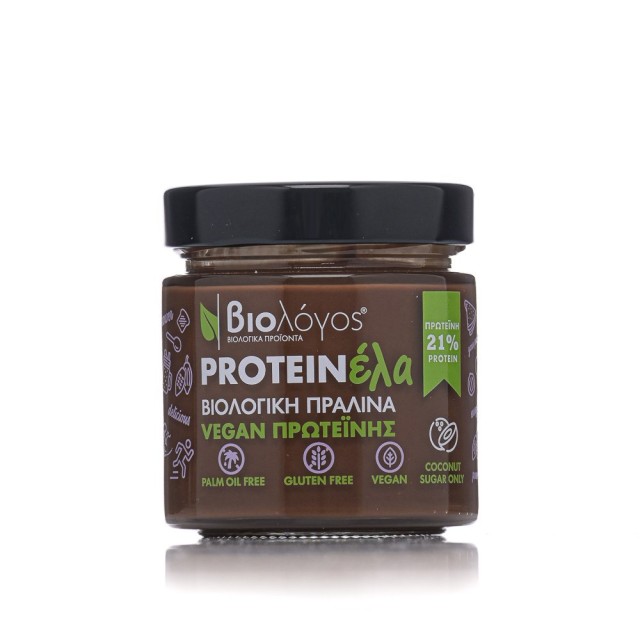 Biologos Proteinέλα Vegan Protein 250gr (Βιολογική Πραλίνα Πρωτεΐνης Καστανού Ρυζιού)