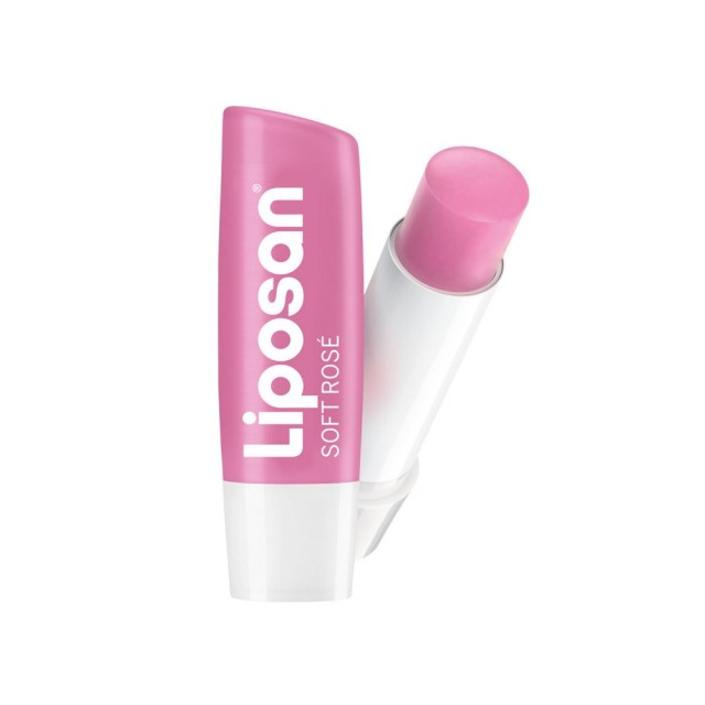 Liposan Soft Rose Caring Lip Balm 4,8gr (Ενυδατικό Balm Χειλιών με Απαλό Ροζ Χρώμα)