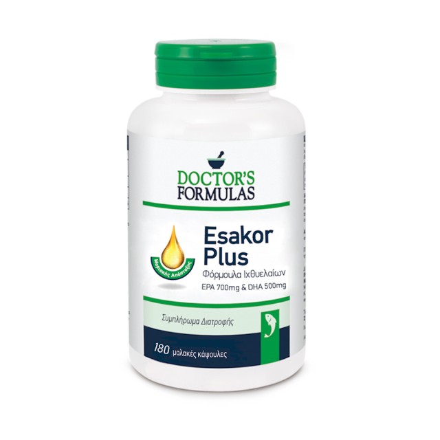 Doctors Formula Esakor Plus 180caps (Φόρμουλα Ιχθυελαίων - Omega 3)