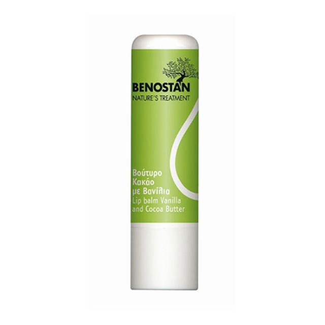 Benostan Lip Balm Βούτυρο Κακάο Βανίλια 4Gr