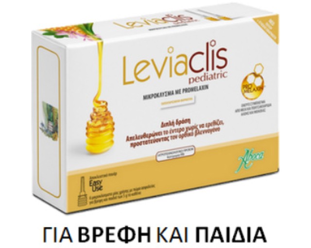 Aboca Leviaclis Pediatric 6x5gr (Βρεφικά - Παιδικά Μικροκλύσματα Μελιού) 